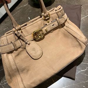Extra Pics - GUCCI GG Nubuck Suede Running Tote